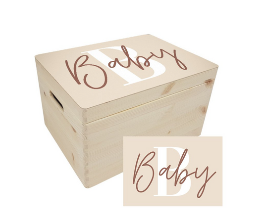 Houten Memorybox - Baby