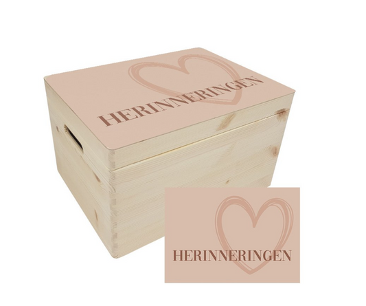 Houten Memorybox - Herinneringen