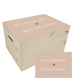 Houten Memorybox - Tekst & Hart Roze