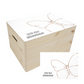 Houten Memorybox - Vlinder - Wit