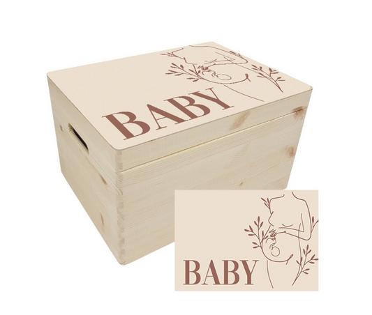 Houten Memorybox - Baby/Zwanger