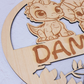 Naambord dino gegraveerd en gepersonaliseerd