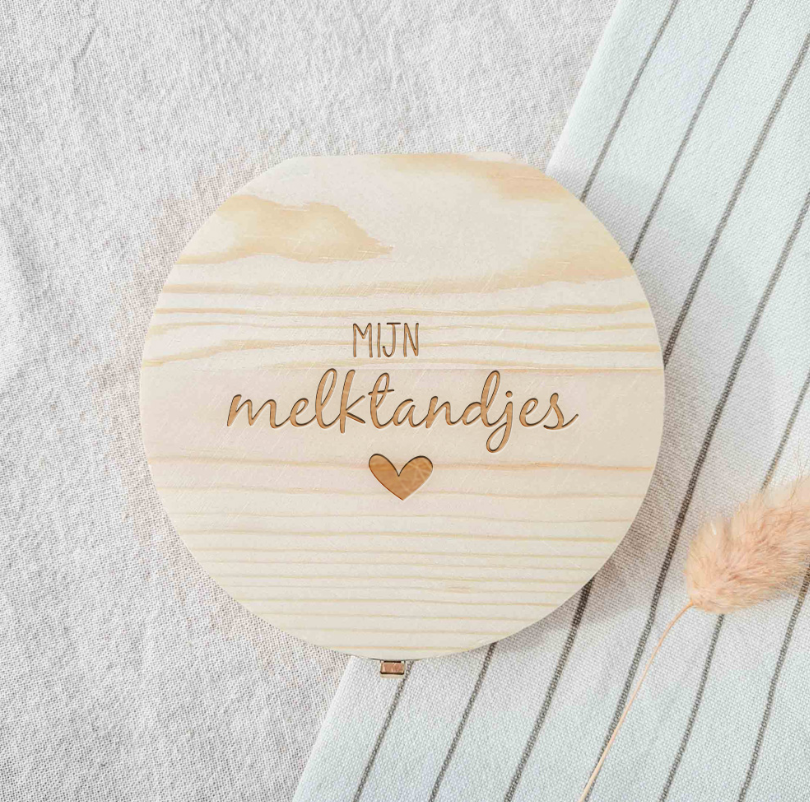 Bewaardoosje Melktandjes Hart