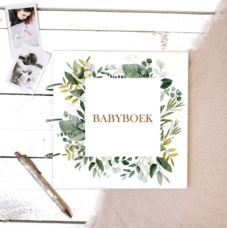 Houten Babyboek - Eucalyptus