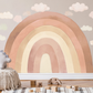 Muursticker Regenboog Beige