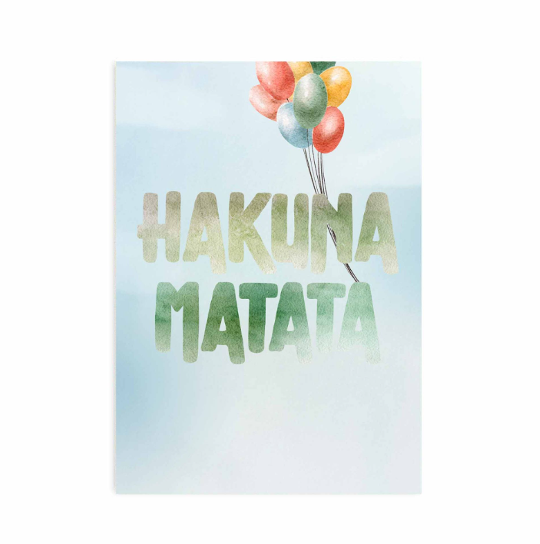 Poster Set van 3:  Hakuna Matata