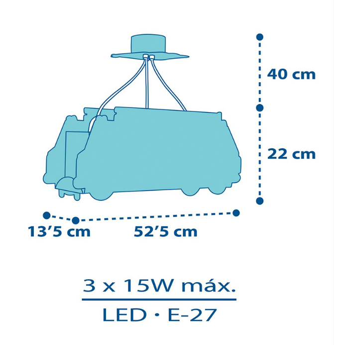 Dalber Hanglamp Brandweerauto - Glow In The Dark