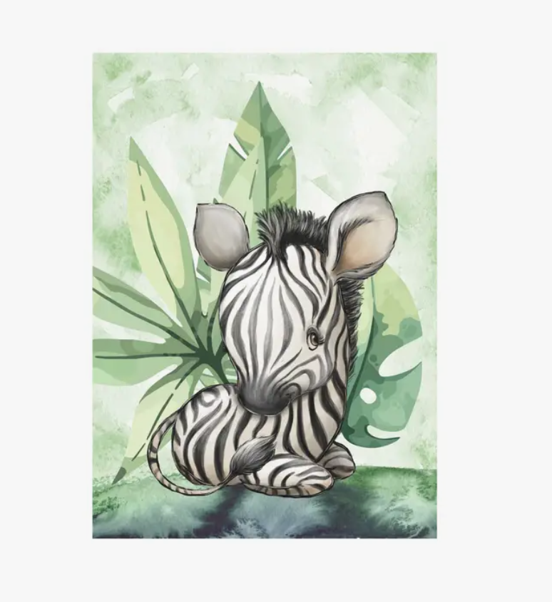 baby-en kinderkamer poster zebra